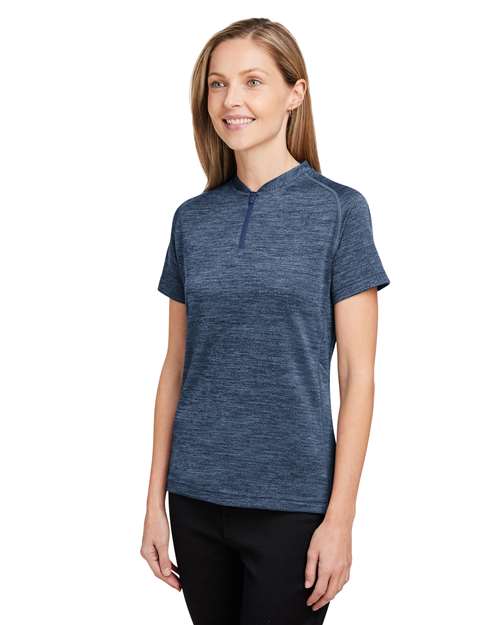 Women's Mission Blade Collar Polo – On Model – Side