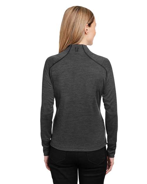 Women's Mission Half-Zip Pullover – On Model – Back