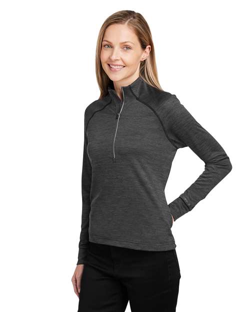 Women's Mission Half-Zip Pullover – On Model – Side