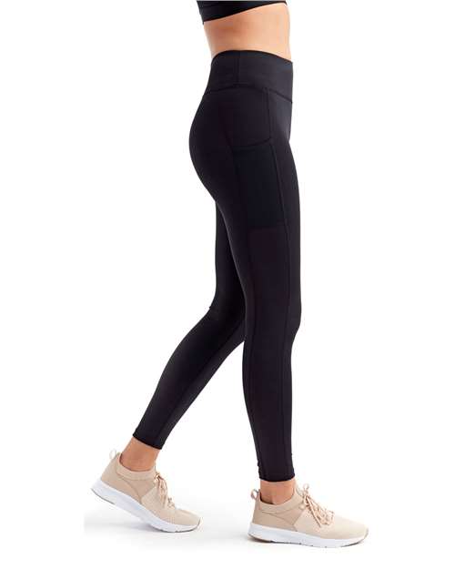 Women's Mesh Pocket Danica Leggings – On Model – Side