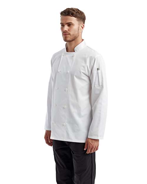 Unisex Recycled Chef Coat – On Model – Side