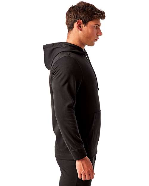 Unisex Spun Dyed Hooded Sweatshirt – On Model – Side