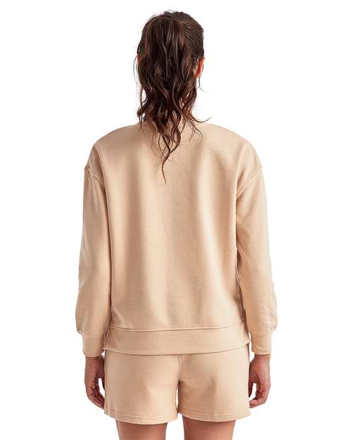 Women's Billie Side-Zip Crewneck Sweatshirt – On Model – Back
