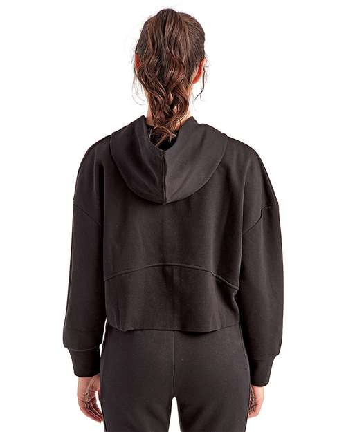 Women's Alice Half-Zip Hooded Sweatshirt – On Model – Back