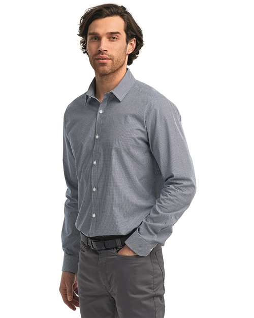 Men's Microcheck Gingham Cotton Shirt