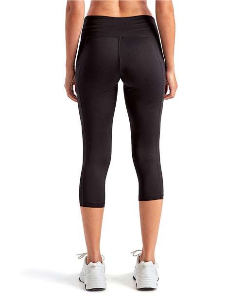 Women's Performance Calf-Length Leggings – On Model – Back
