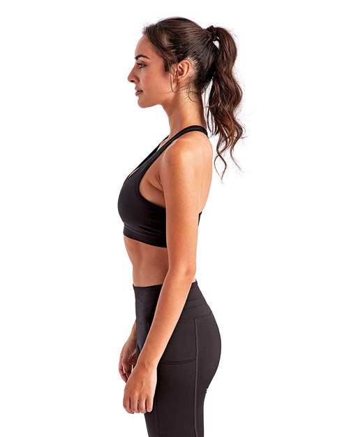 Women's Medium Impact Sports Bra – On Model – Side
