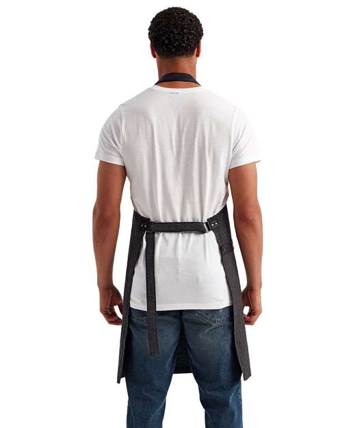 Annex Oxford Bib Apron – On Model – Back