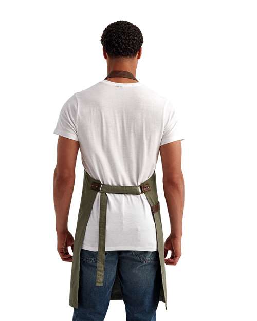Annex Oxford Bib Apron – On Model – Back