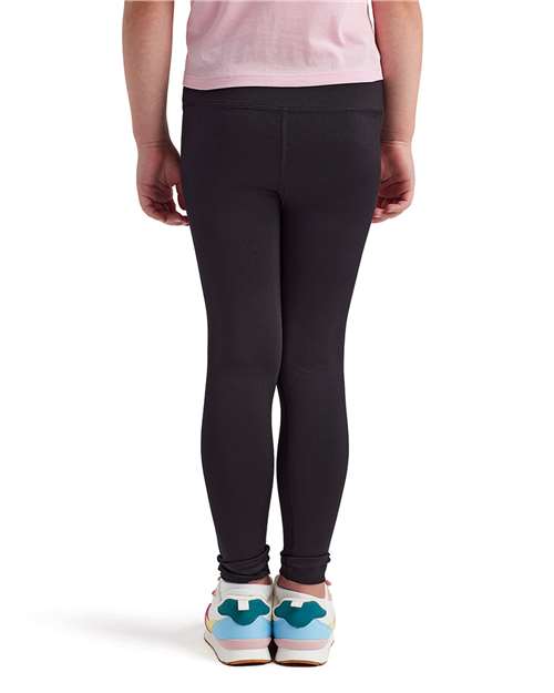Youth Recycled Performance Legging – On Model – Back