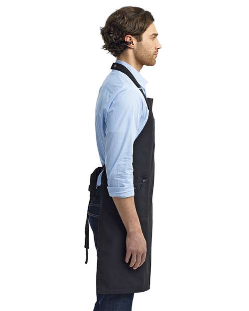 Chino Bib Apron – On Model – Side