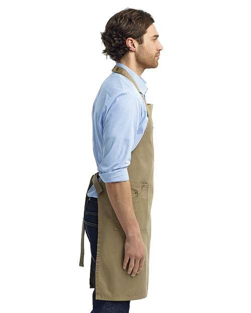 Chino Bib Apron – On Model – Side