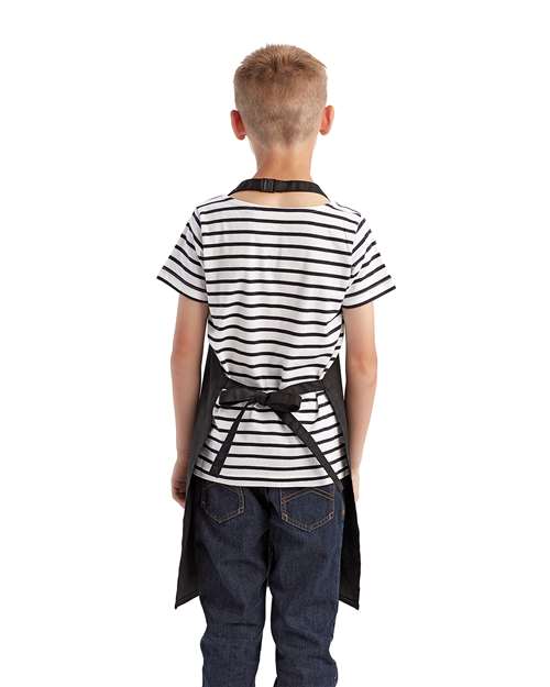 Youth Recycled Apron – On Model – Back