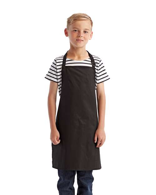 Youth Recycled Apron – On Model