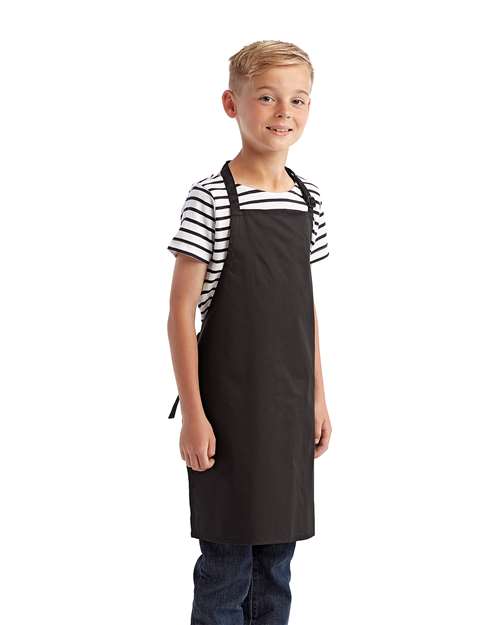 Youth Recycled Apron – On Model – Side