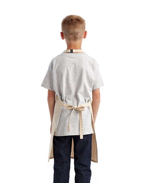 Youth Recycled Apron – On Model – Back