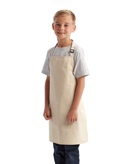 Youth Recycled Apron – On Model – Side
