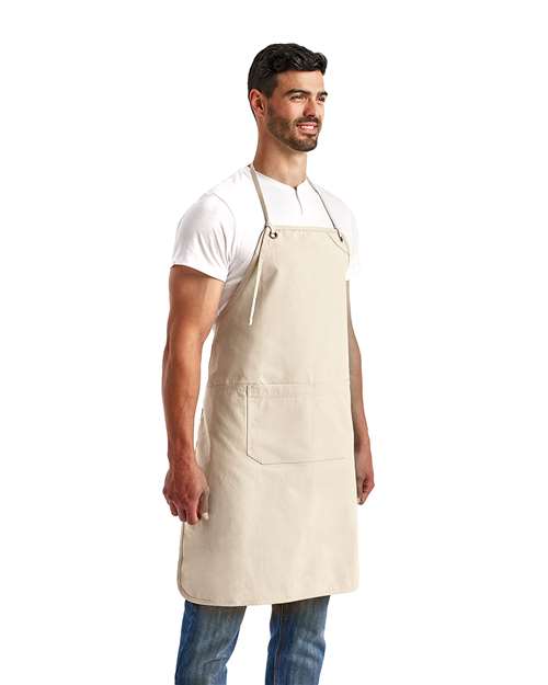 Artisan's Choice Double Pocket Canvas Apron – On Model – Side