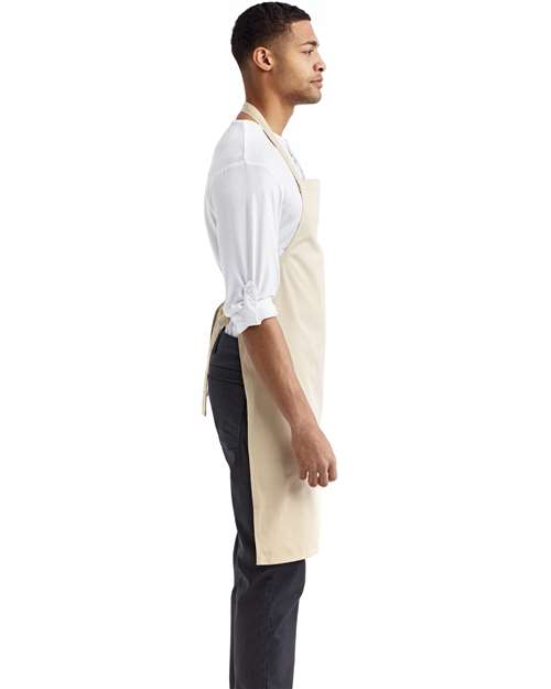 Organic Cotton Bib Apron – On Model – Side