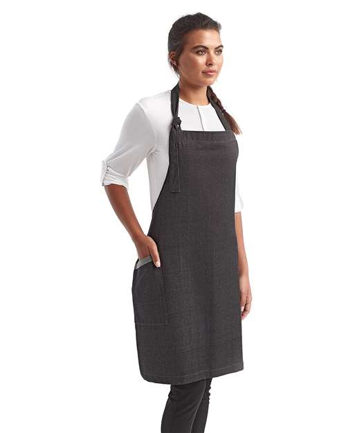 Regenerate Recycled Bib Apron – On Model – Side