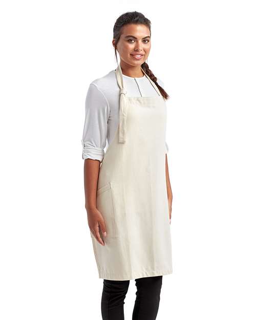 Regenerate Recycled Bib Apron – On Model – Side