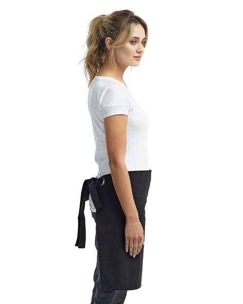 Calibre Heavy Cotton Canvas Waist Apron – On Model – Side