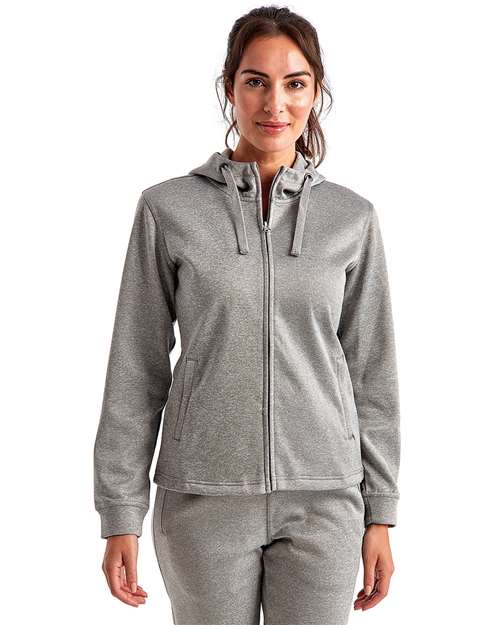 Women's Spun Dyed Full-Zip Hooded Sweatshirt