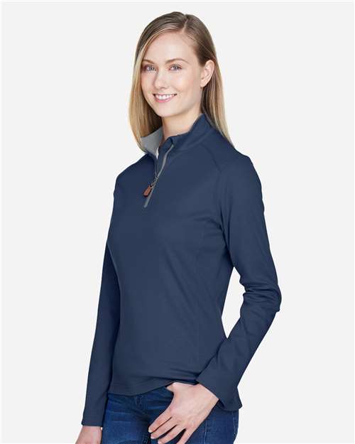 Women's DRYTEC20™ Performance Quarter-Zip Pullover – On Model – Side