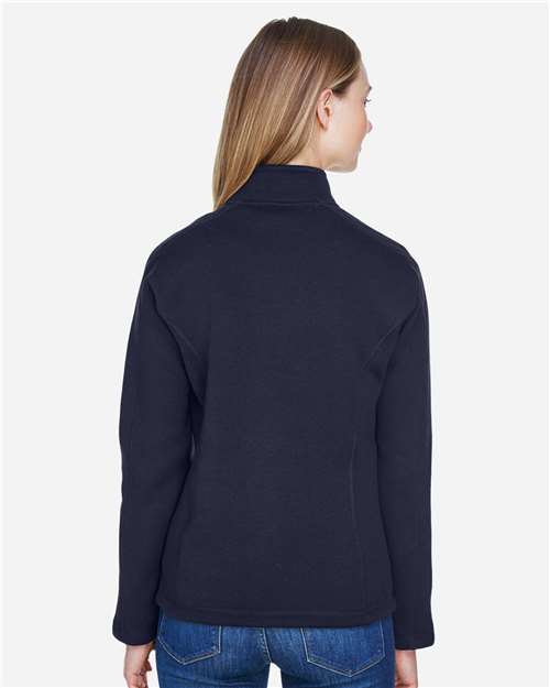Women's Bristol Full-Zip Sweater Fleece Jacket – On Model – Back