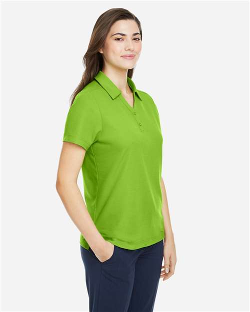 Women's Fusion ChromaSoft™ Pique Polo – On Model – Side