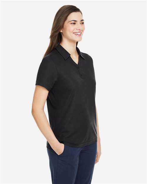 Women's Fusion ChromaSoft™ Pique Polo – On Model – Side