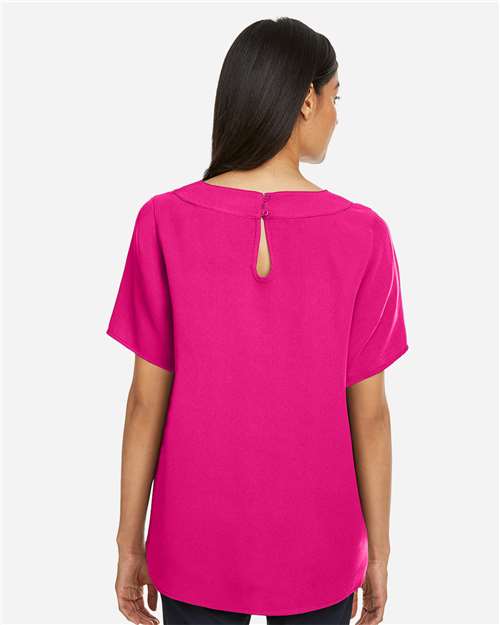 Women's Perfect Fit™ Boat Neck Blouse – On Model – Back