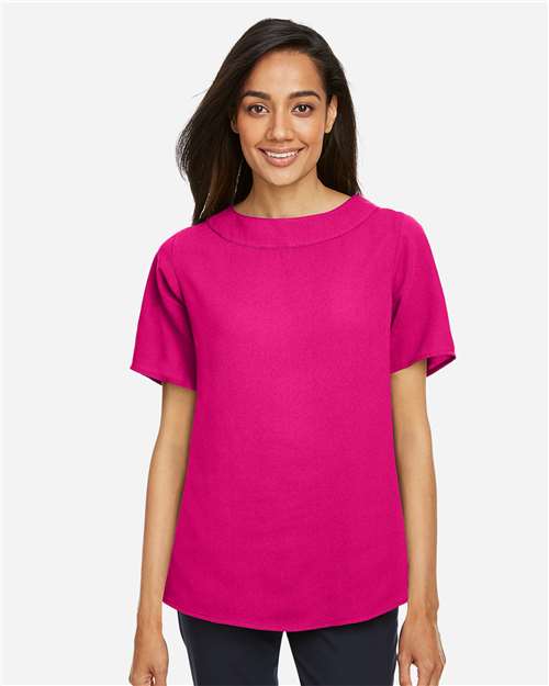 Women's Perfect Fit™ Boat Neck Blouse – On Model