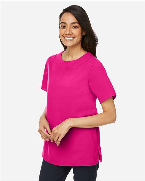 Women's Perfect Fit™ Boat Neck Blouse – On Model – Side