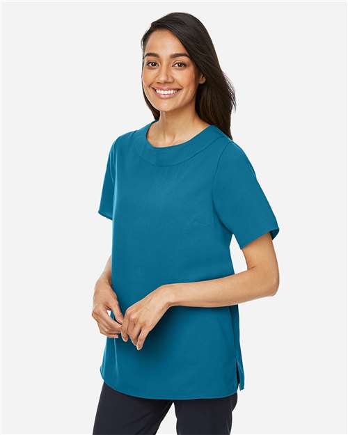 Women's Perfect Fit™ Boat Neck Blouse – On Model – Side
