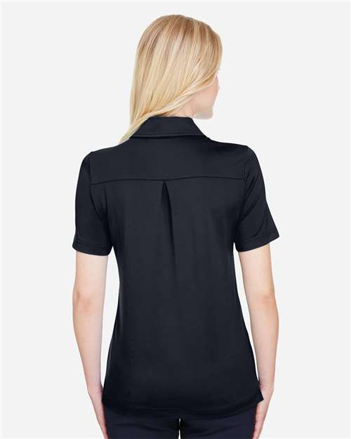 Women's CrownLux Performance® Range Flex Polo – On Model – Back