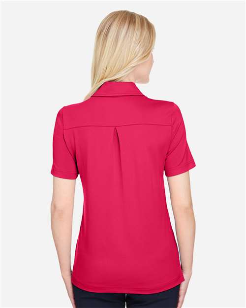Women's CrownLux Performance® Range Flex Polo – On Model – Back