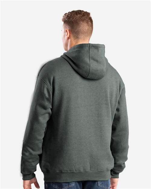 Men's Heritage Zip Pocket Hooded Sweatshirt – On Model – Back