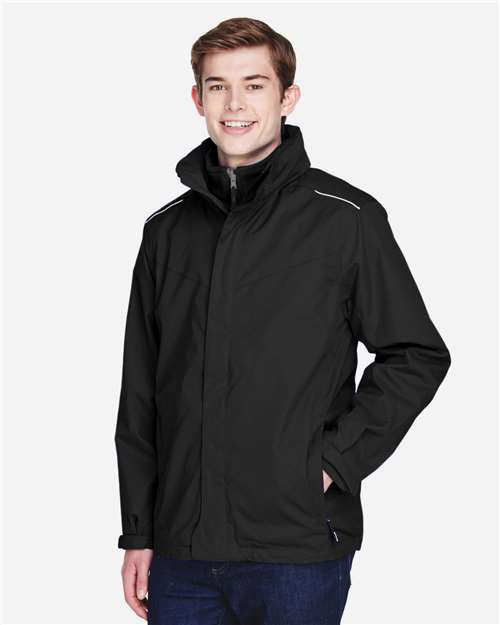 Men's Region 3-in-1 Jacket with Fleece Liner – On Model – Side