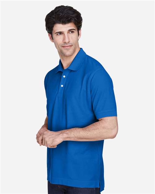 Men's Pima Piqué Polo – On Model – Side