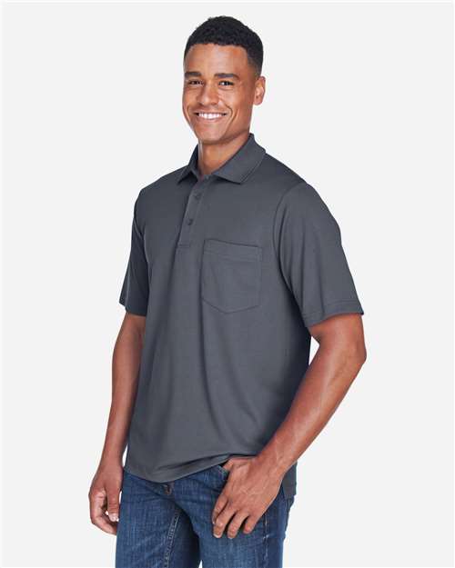 Men's Origin Performance Piqué Polo with Pocket – On Model – Side