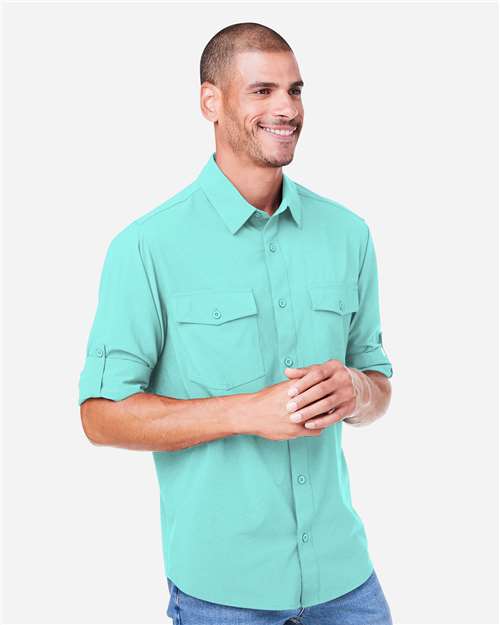 Men's Ultra UVP® Marina Shirt – On Model – Side