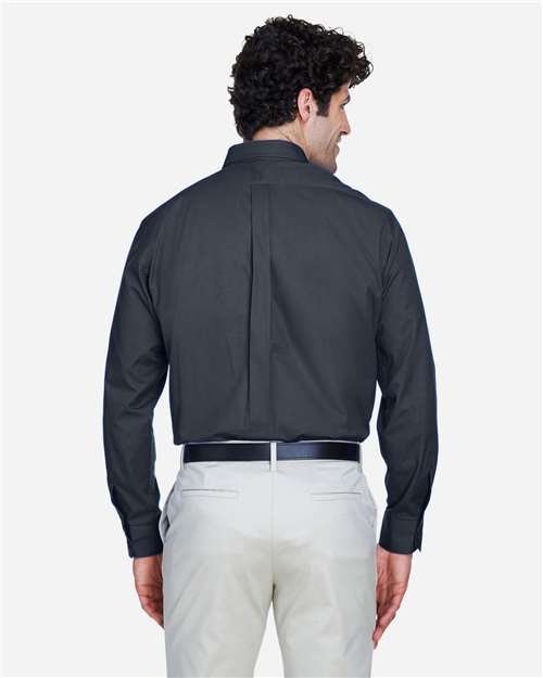 Men's Operate Twill Dress Shirt – On Model – Back