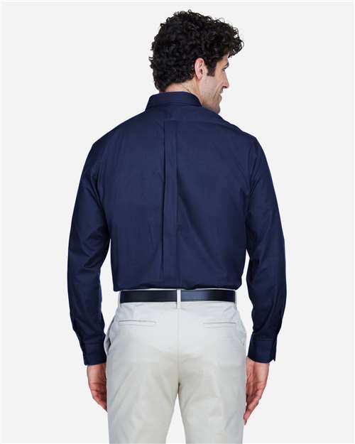 Men's Operate Twill Dress Shirt – On Model – Back