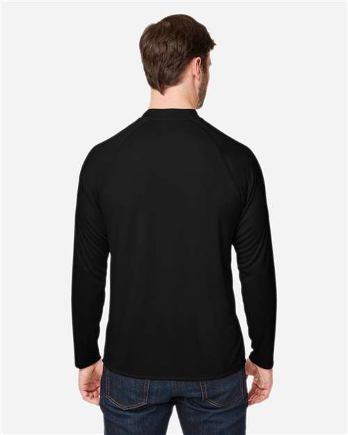 Unisex Ultra UVP™ Marina Raglan Long Sleeve T-Shirt – On Model – Back