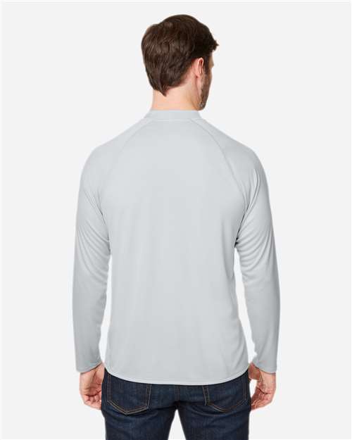 Unisex Ultra UVP™ Marina Raglan Long Sleeve T-Shirt – On Model – Back