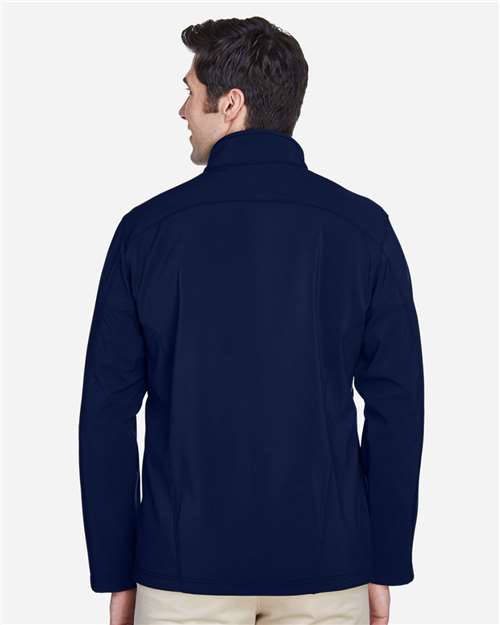 Men's Cruise Two-Layer Fleece Bonded Soft Shell Jacket – On Model – Back