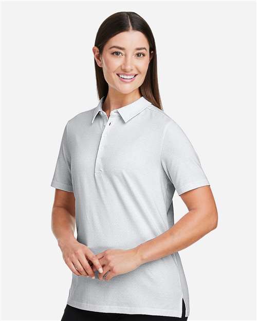 Women's Crownlux Performance® Geo Polo – On Model – Side
