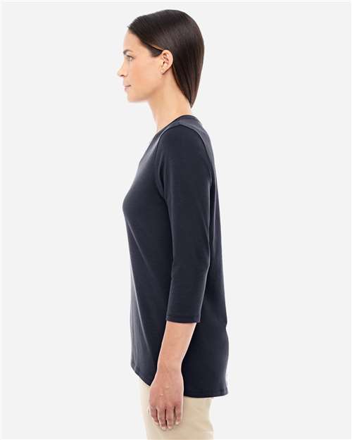 Women's Perfect Fit™ Bracelet-Length V-Neck Top – On Model – Side