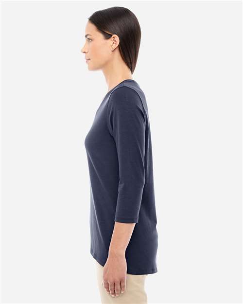 Women's Perfect Fit™ Bracelet-Length V-Neck Top – On Model – Side